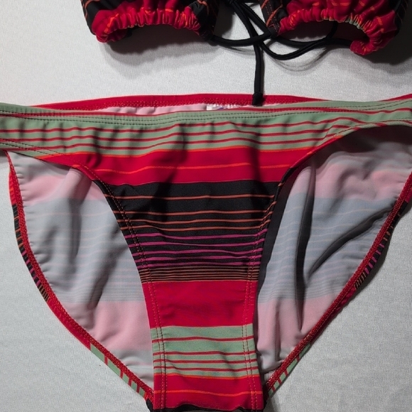 Rongr Striped Multicolor Bikini Set Juniors XL - Picture 3 of 7